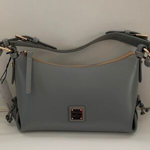 NWT - Dooney & Bourke Penrose Smoke Gray Hobo Shoulder Bag